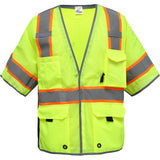 Hi Vis Class 3 Breakaway Vest with Reflective Trim - Gorvex.com