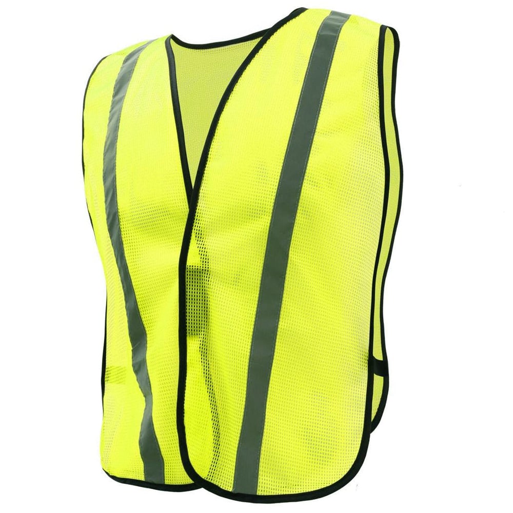 Hi - Vis Enhanced Visibility Mesh Vest with Elastic Sides, One Size - Gorvex.com