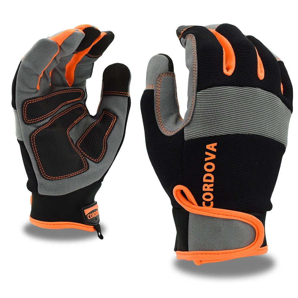 Hi Vis Multi - Task™ Reinforced Touchscreen Gloves Hi - Vis Orange Trim, 1 pair - Gorvex.com