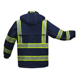 Hi - Vis Safety Rain Coat with Segment Tape, Class 3 - Gorvex.com