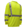 Hi - Vis Safety T-Shirt, Long Sleeve with Chest Pocket, Class 3 - Gorvex.com