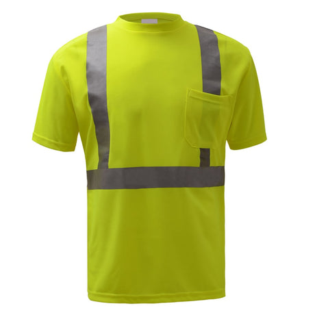 Hi - Vis Safety T-Shirt, Short Sleeves, Standard Class 2 - Gorvex.com