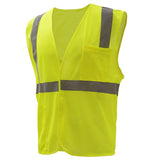 Hi - Vis Safety Vest, Mesh with Hook & Loop Closure, Standard Class 2 - Gorvex.com