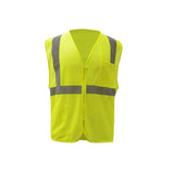 Hi - Vis Safety Vest, Mesh with Zipper Closure, Standard Class 2 - Gorvex.com