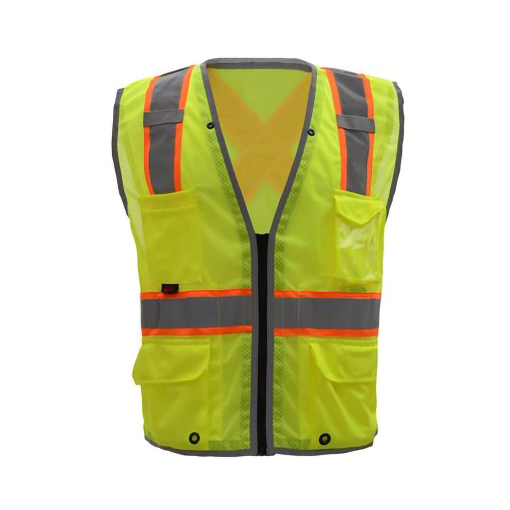 Hi - Vis Safety Vest with X Back - Gorvex.com