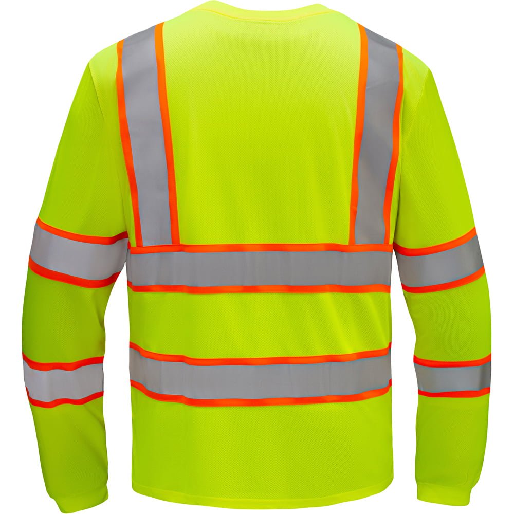 Hi Vis Two - Tone Long Sleeve Safety Shirt, Class 3 - Gorvex.com