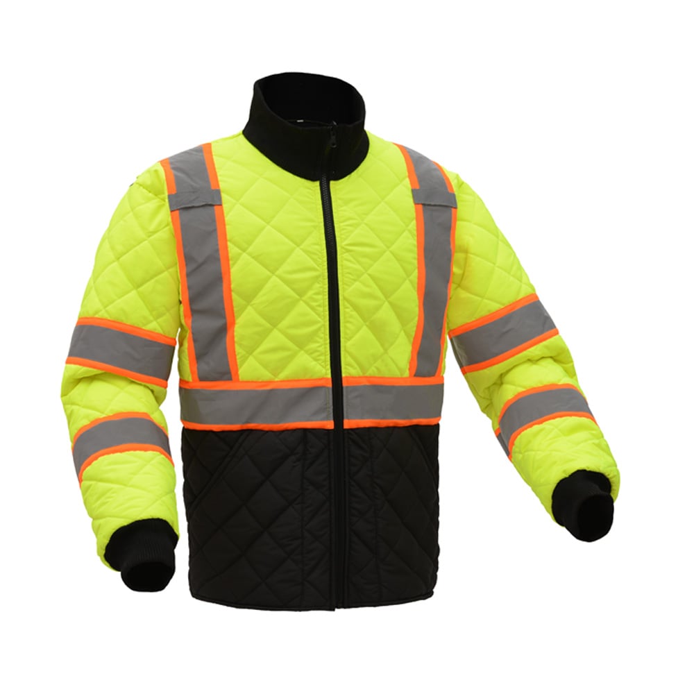 Hi - Vis Two - Tone Quilted Safety Jacket, Class 3 - Gorvex.com