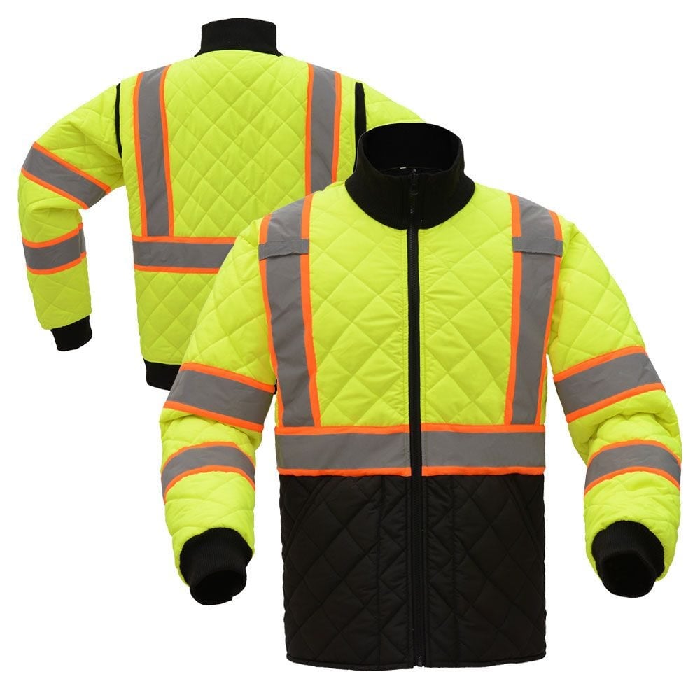 Hi - Vis Two - Tone Quilted Safety Jacket, Class 3 - Gorvex.com