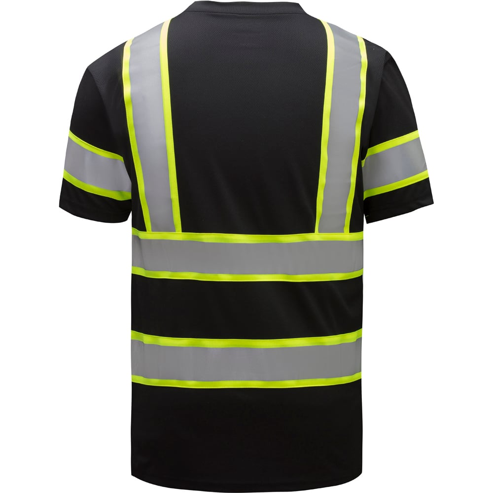 Hi - Vis Two - Tone Safety T-Shirt with Chest Pocket, Class 3 - Gorvex.com