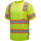 Hi - Vis Two - Tone Safety T-Shirt with Chest Pocket, Class 3 - Gorvex.com