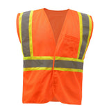 Hi - Vis Vest, Two Tone Mesh with Hook & Loop Closure, Standard Class 2 - Gorvex.com