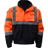 Hi Vis Waterproof 3 - in - 1 Bomber Jacket with Ripstop Bottom, Class 3 - Gorvex.com