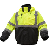 Hi Vis Waterproof 3 - in - 1 Bomber Jacket with Ripstop Bottom, Class 3 - Gorvex.com