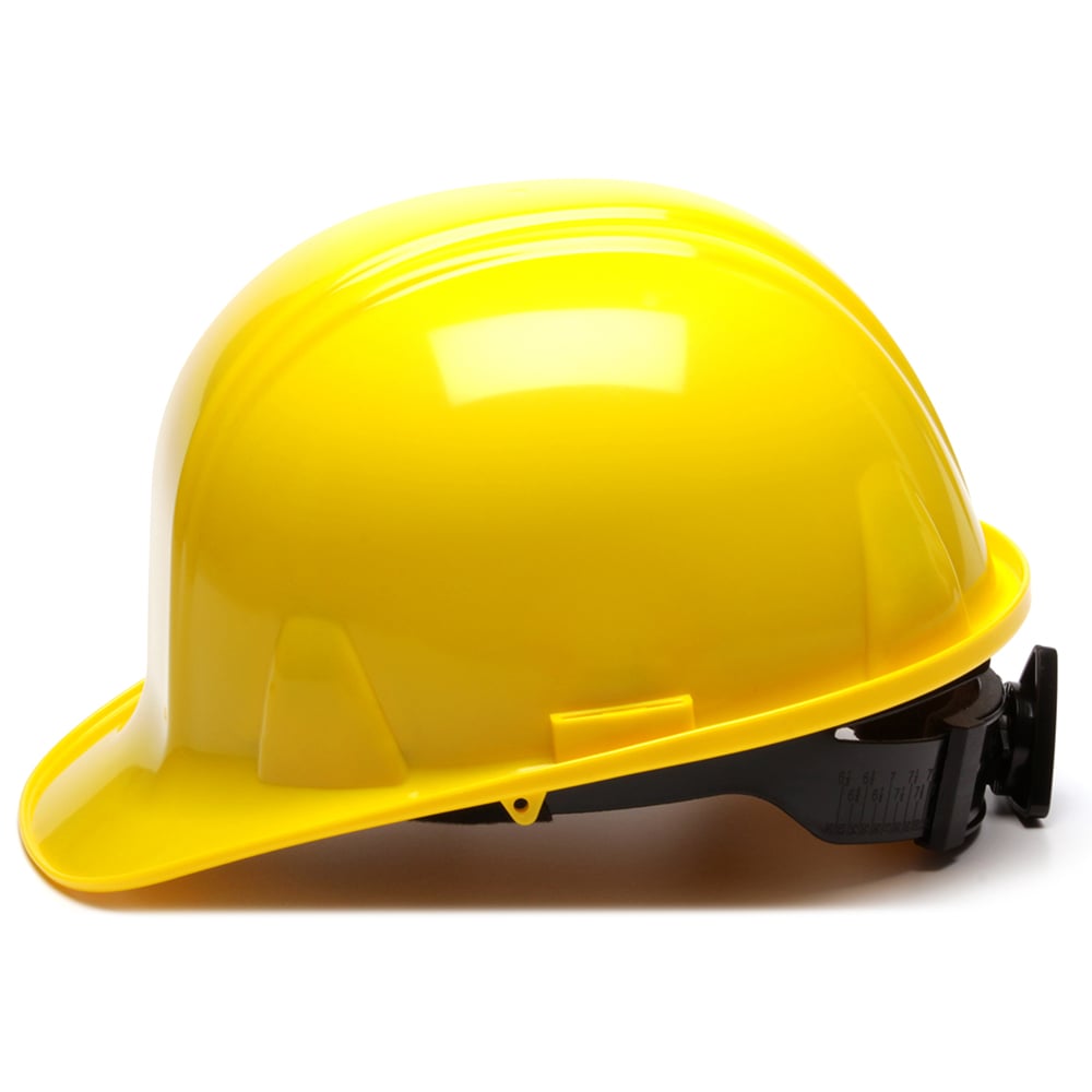 Pyramex SL Series Cap Style Hard Hat, 6 Pt Snap or Ratchet Suspension