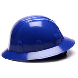 Pyramex SL Series Full Brim Hard Hat, 4 Pt Ratchet Suspension