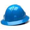 Pyramex SL Series Full Brim Hard Hat, 4 Pt Ratchet Suspension