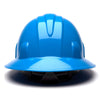 Pyramex SL Series Full Brim Hard Hat, 4 Pt Ratchet Suspension