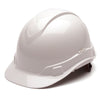 Pyramex Ridgeline 4 Pt Ratchet Cap Style Hard Hat, CSA Version