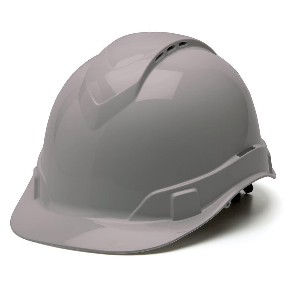 Pyramex Ridgeline Vented Cap Style Hard Hat, 4 Pt Ratchet