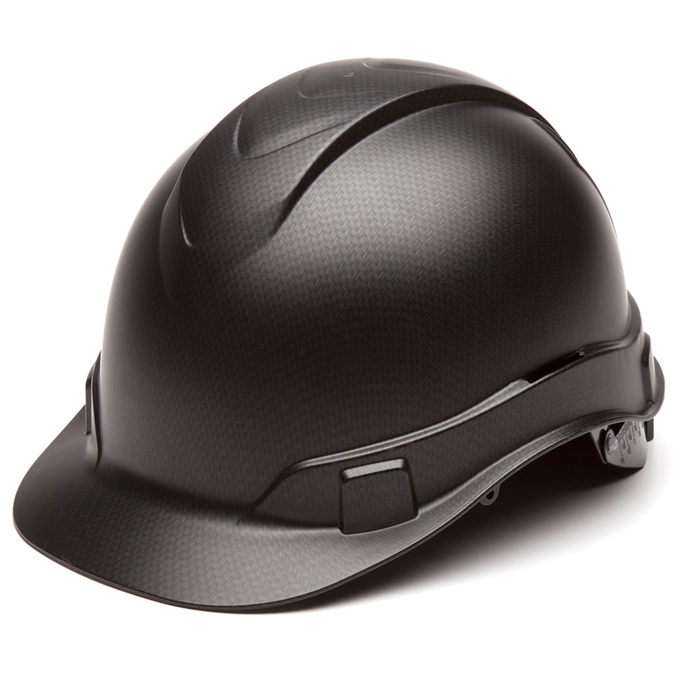 Pyramex Ridgeline Graphite Cap Style Hard Hat, 4 Pt Ratchet