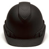 Pyramex Ridgeline Graphite Vented Cap Style Hard Hat, 4 Pt Ratchet