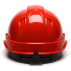 Pyramex Ridgeline Cap Style Hard Hat, 4 Pt Ratchet Suspension