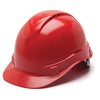 Pyramex Ridgeline Vented Cap Style Hard Hat, 4 Pt Ratchet