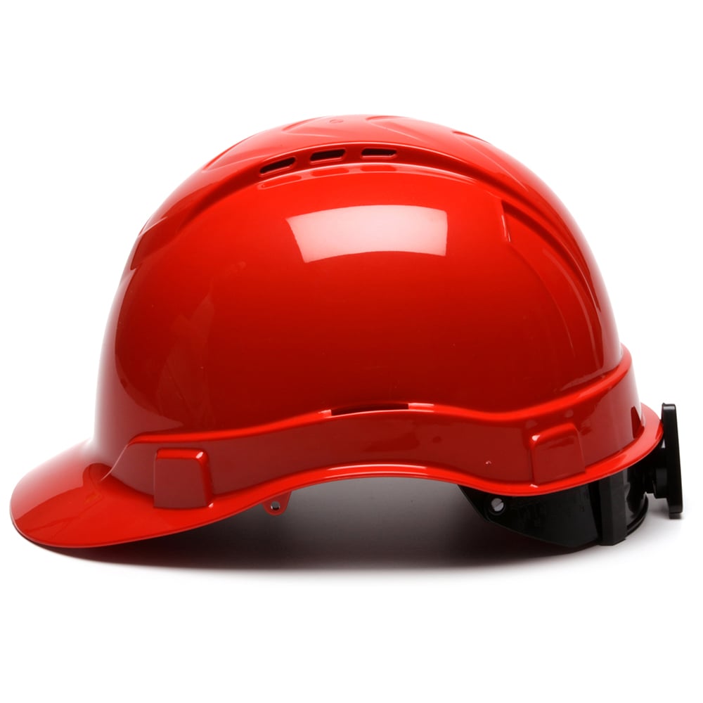 Pyramex Ridgeline Vented Cap Style Hard Hat, 4 Pt Ratchet