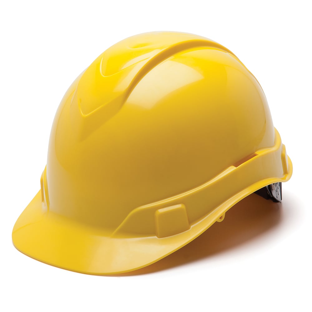 Pyramex Ridgeline Cap Style Hard Hat, 4 Pt Ratchet Suspension