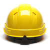 Pyramex Ridgeline Vented Cap Style Hard Hat, 4 Pt Ratchet