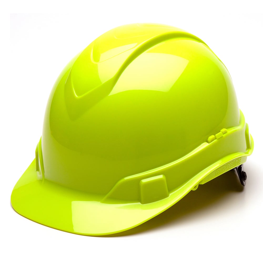 Pyramex Ridgeline 4 Pt Ratchet Cap Style Hard Hat, CSA Version