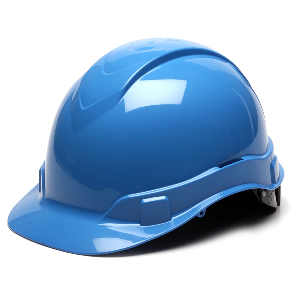 Pyramex Ridgeline Cap Style Hard Hat, 4 Pt Ratchet Suspension