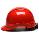 Pyramex Ridgeline Cap Style Hard Hat, 6 Pt Glide or Ratchet Suspension