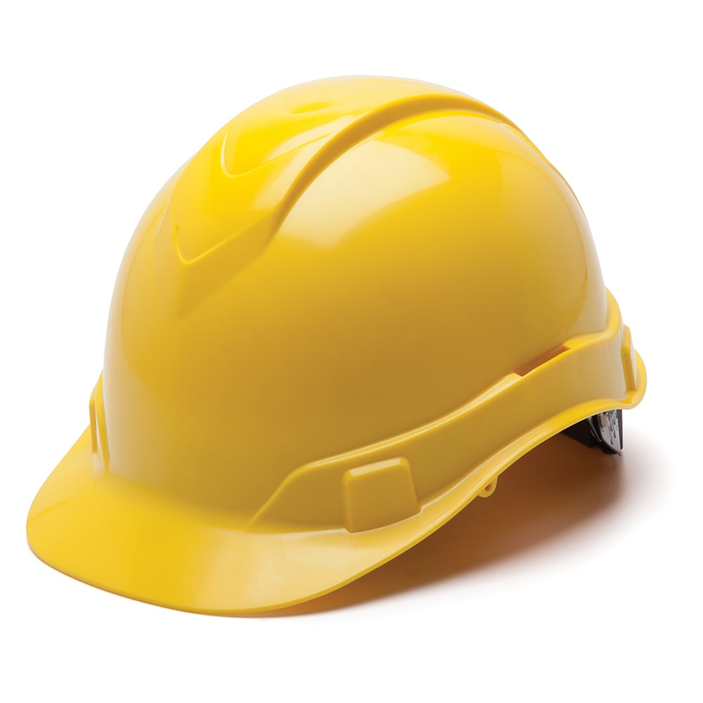 Pyramex Ridgeline Cap Style Hard Hat, 6 Pt Glide or Ratchet Suspension