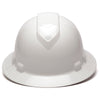 Pyramex Ridgeline Full Brim Hard Hat, 4 Pt Ratchet Suspension