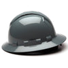 Pyramex Ridgeline Vented Full Brim Hard Hat, 4 Pt Ratchet Suspension