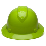 Pyramex Ridgeline Full Brim Hard Hat, 4 Pt Ratchet Suspension