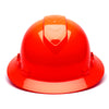 Pyramex Ridgeline Vented Full Brim Hard Hat, 4 Pt Ratchet Suspension