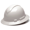 Pyramex Ridgeline Full Brim Hard Hat, 6 Pt Ratchet Suspension