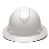 Pyramex Ridgeline Full Brim Hard Hat, 6 Pt Ratchet Suspension