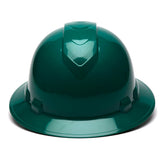 Pyramex Ridgeline Full Brim Hard Hat, 6 Pt Ratchet Suspension