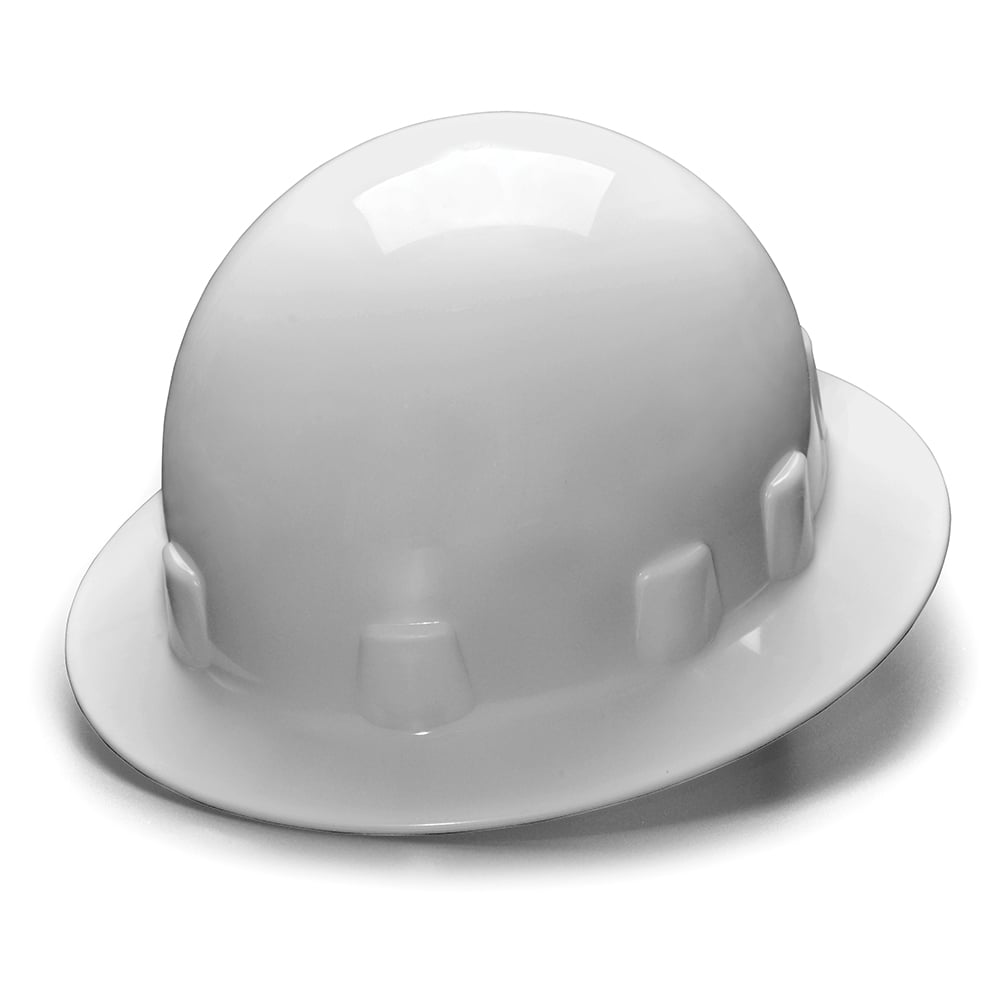 Pyramex SL Series Sleek Shell Full Brim Hard Hat, 4 Pt Suspension