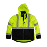 Berne HVJS206 Class 3 Hi Vis Softshell Jacket with Zip Pockets