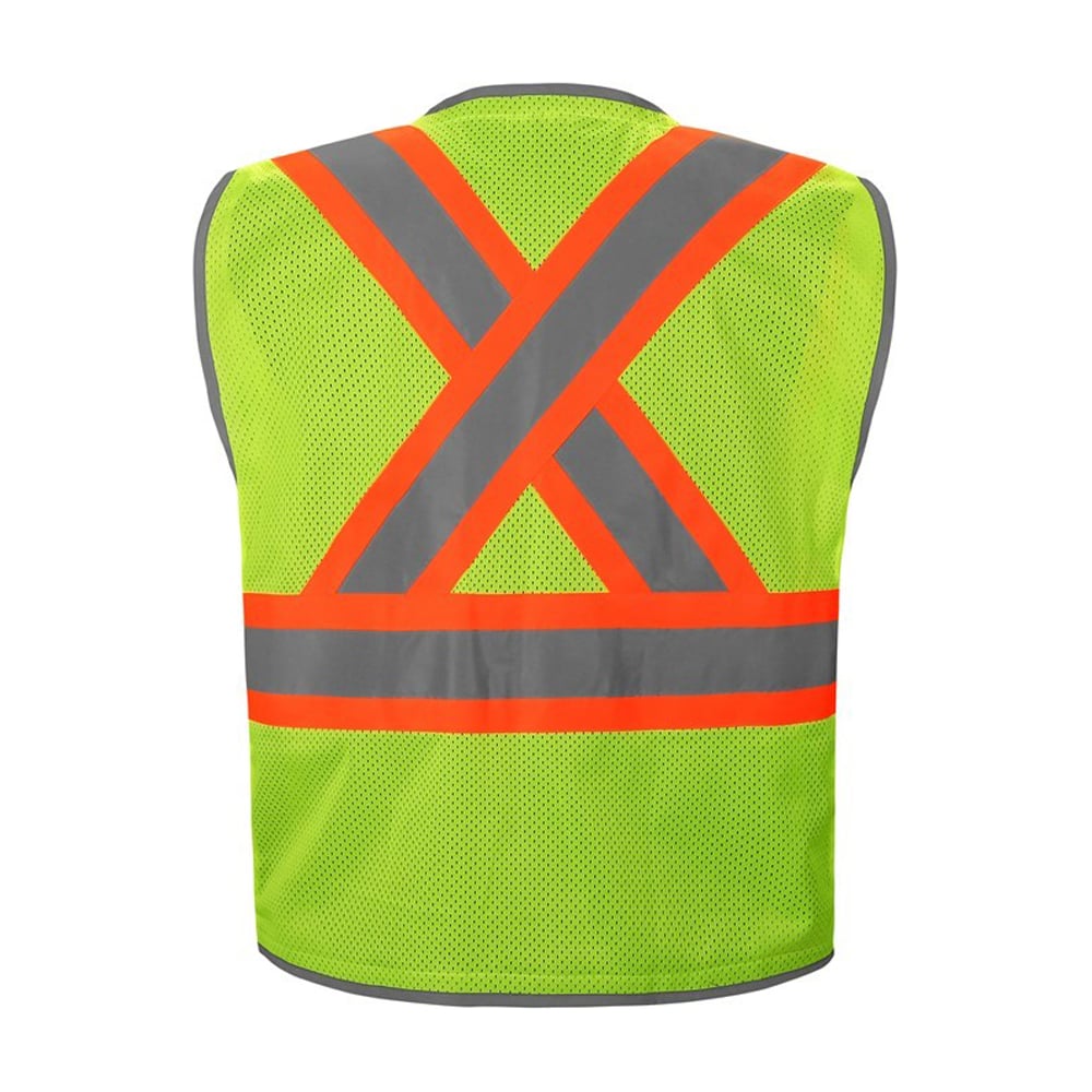 Hype - Lite X - Back Contrast Class 2 Safety Vest with Plastic ID Pocket - Gorvex.com