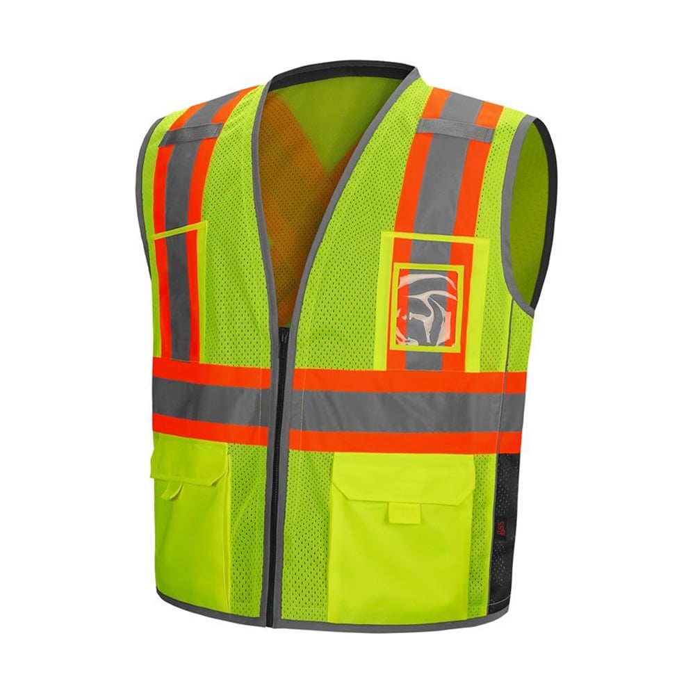 Hype - Lite X - Back Contrast Class 2 Safety Vest with Plastic ID Pocket - Gorvex.com