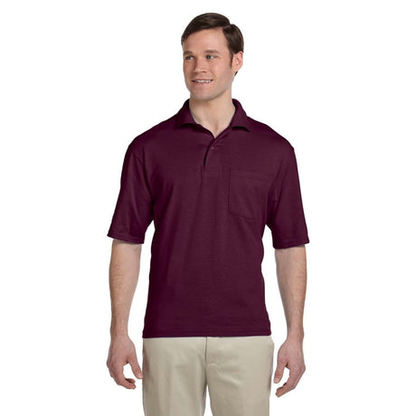 Jerzees 436P Short Sleeve SpotShield™ Polo with Pocket - Gorvex.com