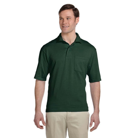 Jerzees 436P Short Sleeve SpotShield™ Polo with Pocket - Gorvex.com