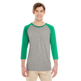 Jerzees 601RR 50/37/13 Triblend Three - Quarter Raglan Baseball T-Shirt - Gorvex.com