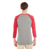 Jerzees 601RR 50/37/13 Triblend Three - Quarter Raglan Baseball T-Shirt - Gorvex.com