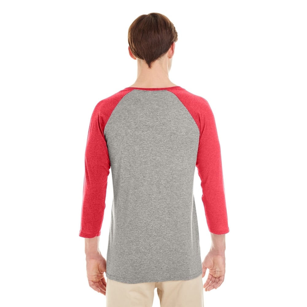 Jerzees 601RR 50/37/13 Triblend Three - Quarter Raglan Baseball T-Shirt - Gorvex.com